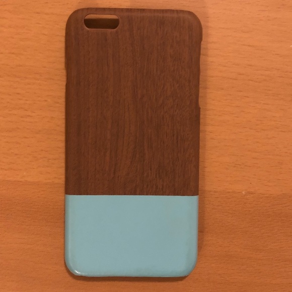 Wood and Tiffany’s Blue iPhone 6 Plus Case - Picture 3 of 6
